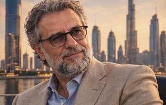 Ritratto del fondatore in ambiente professionale